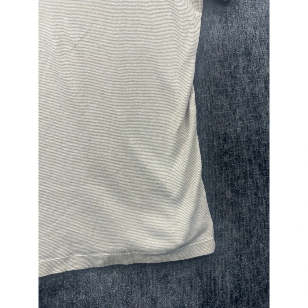 Banana Republic Luxe Touch Performance Tee Men Medium Beige 100% Cotton Crewneck